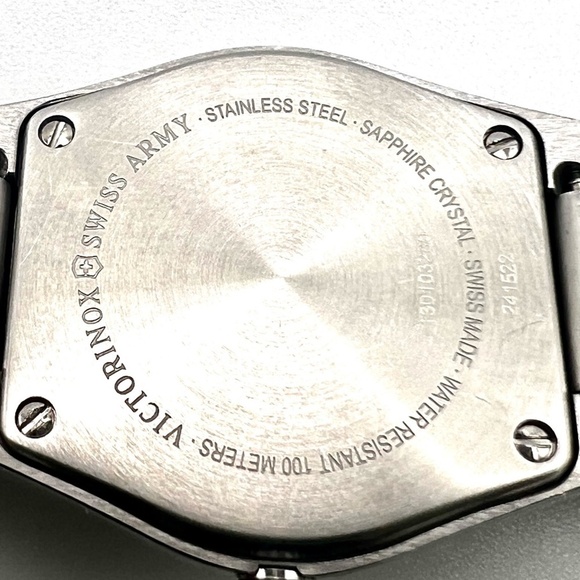 Victorinox Swiss Army Victoria Brown dial Stainless Steel Ladies Watch Working - Picture 9 of 10